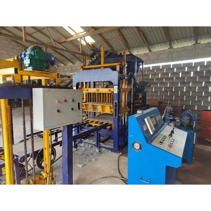 Automatic Hollow Blocks Making Machine Concrete Brick Making Machinery Road Paving Concrete Fly Ash Block Equipment Make Bricks