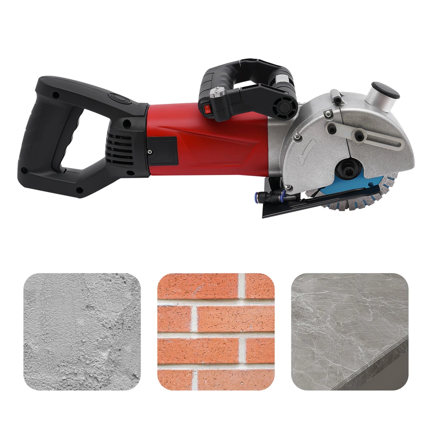 2800W Slotted Wall Chaser Machine 125mm with Laser household industrial to cut concrete, poured wall stone, electrician plumber