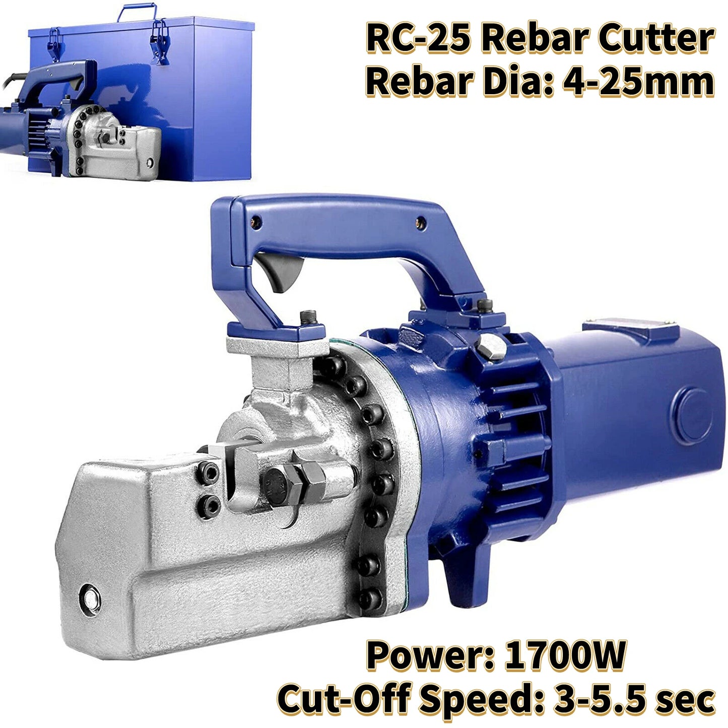 SucceBuy RC-16/20/22/25 Portable Electric Hydraulic Rebar Cutter 4mm-25mm 900W 1250W 1350W 1700W for Railways Oil Fields