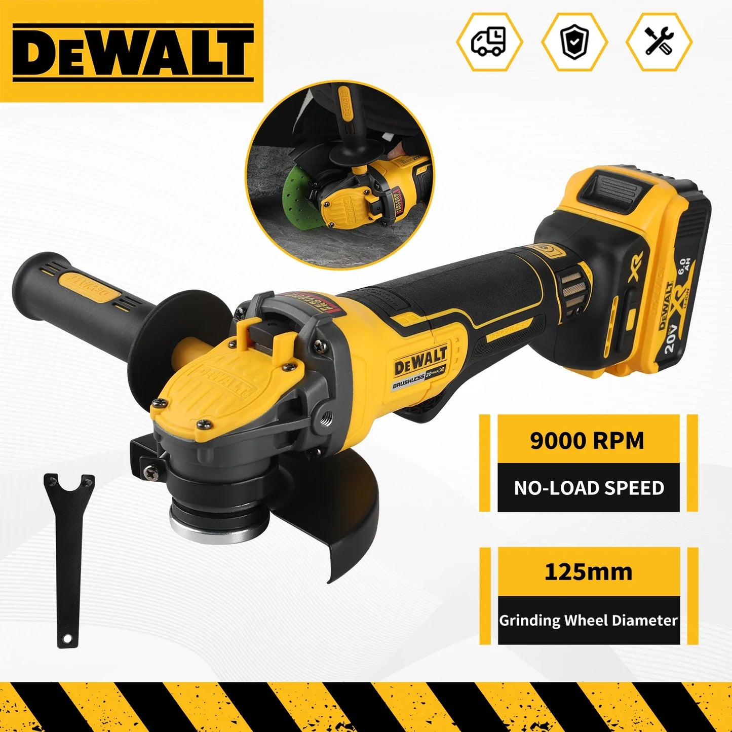 DEWALT DCG416 20V Max brushless bare grinder. It's a cutting - edge tool for various tasks, delivering reliable power