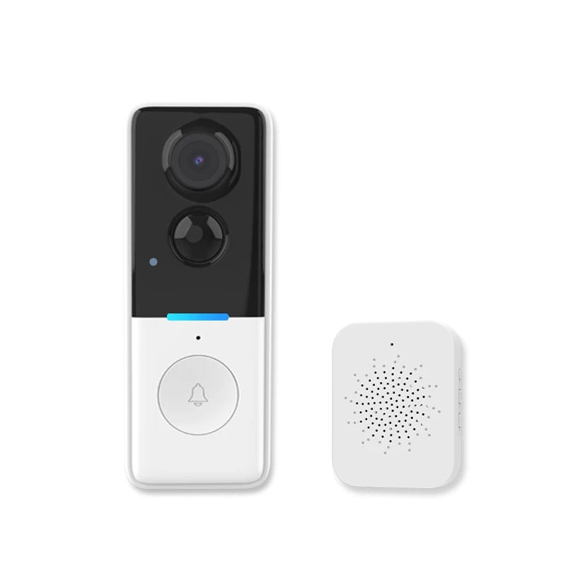 Wireless Doorbell Camera: Battery-Powered, Dual Time Announcement, High Definition, Two-Way Audio, Night Vision Smart Doorbell