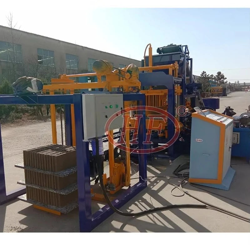 Automatic Hollow Blocks Making Machine Concrete Brick Making Machinery Road Paving Concrete Fly Ash Block Equipment Make Bricks