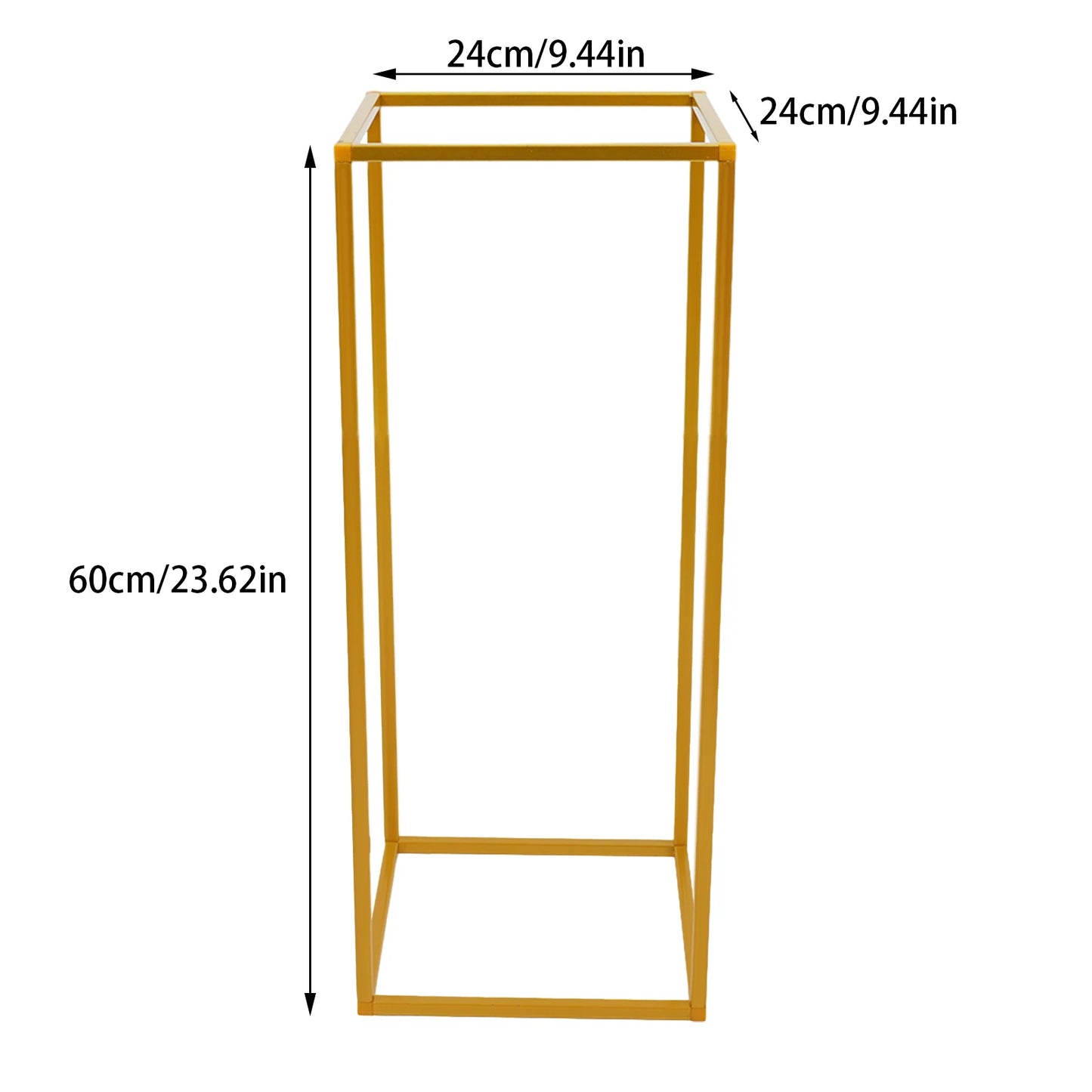 10 Piece Metal Flower Rack, 60cm, Suitable For Wedding Flower Arrangement, Parties, Events, Home Decoration