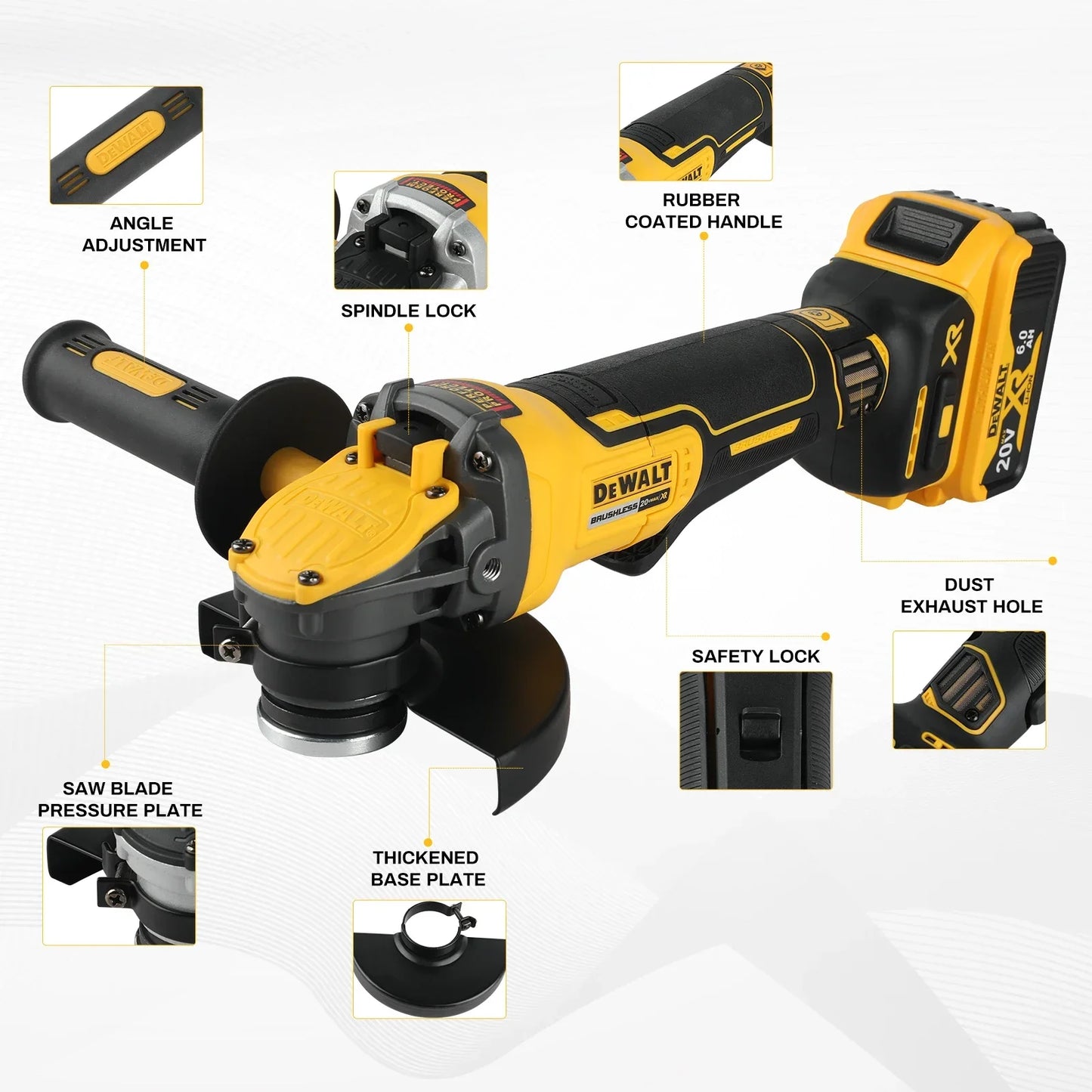 DEWALT DCG416 20V Max brushless bare grinder. It's a cutting - edge tool for various tasks, delivering reliable power