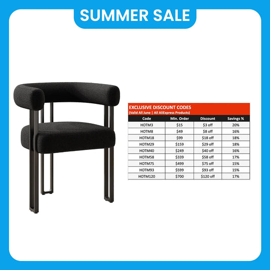 Farini Upholstered Dining Arm Chairs Set of 2, Modern Cushioned Accent Chairs with Metal Frame