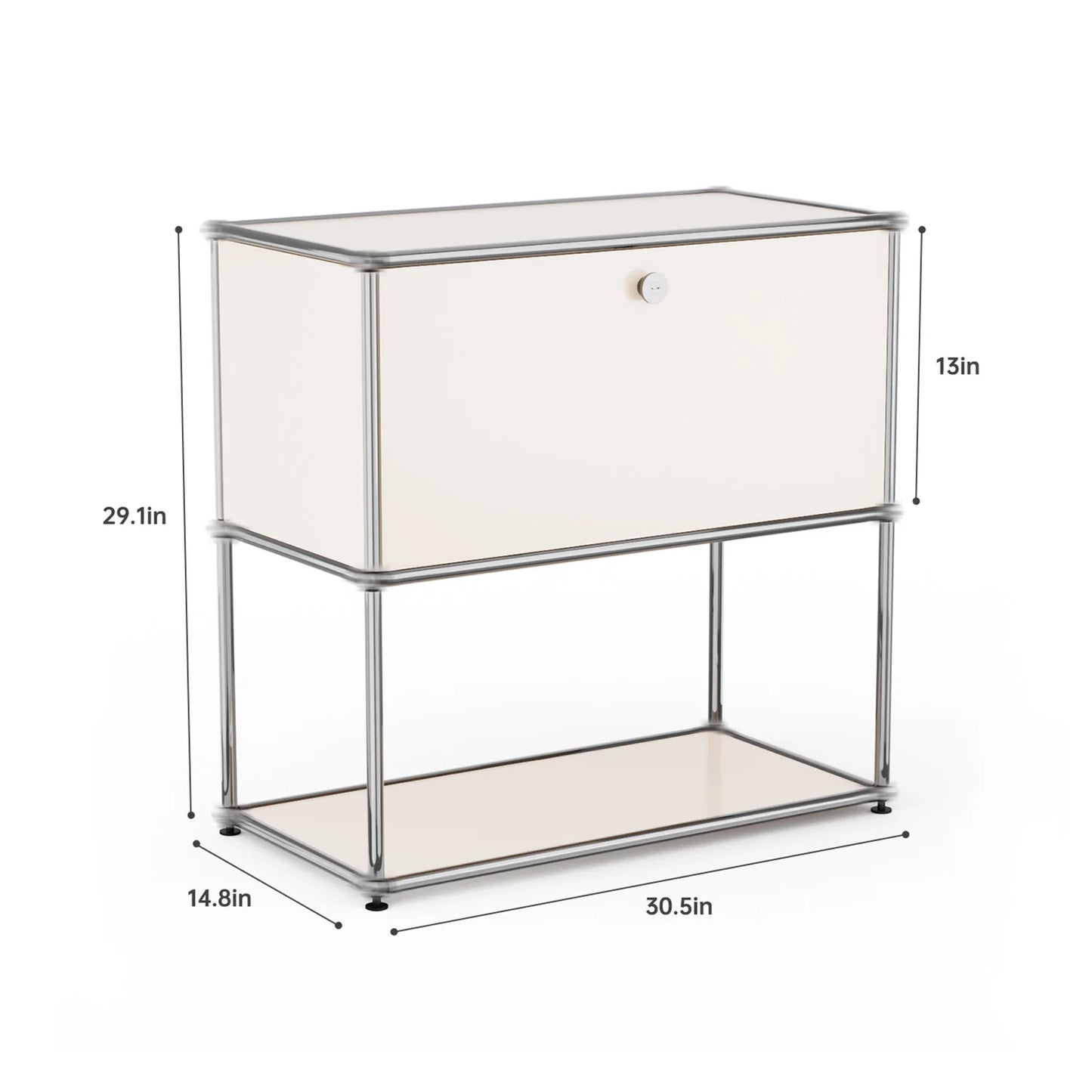 Modern Storage Cabinet Stainless Metal Organizer TV Stand Cabinet for Living Room and Home Office Furniture