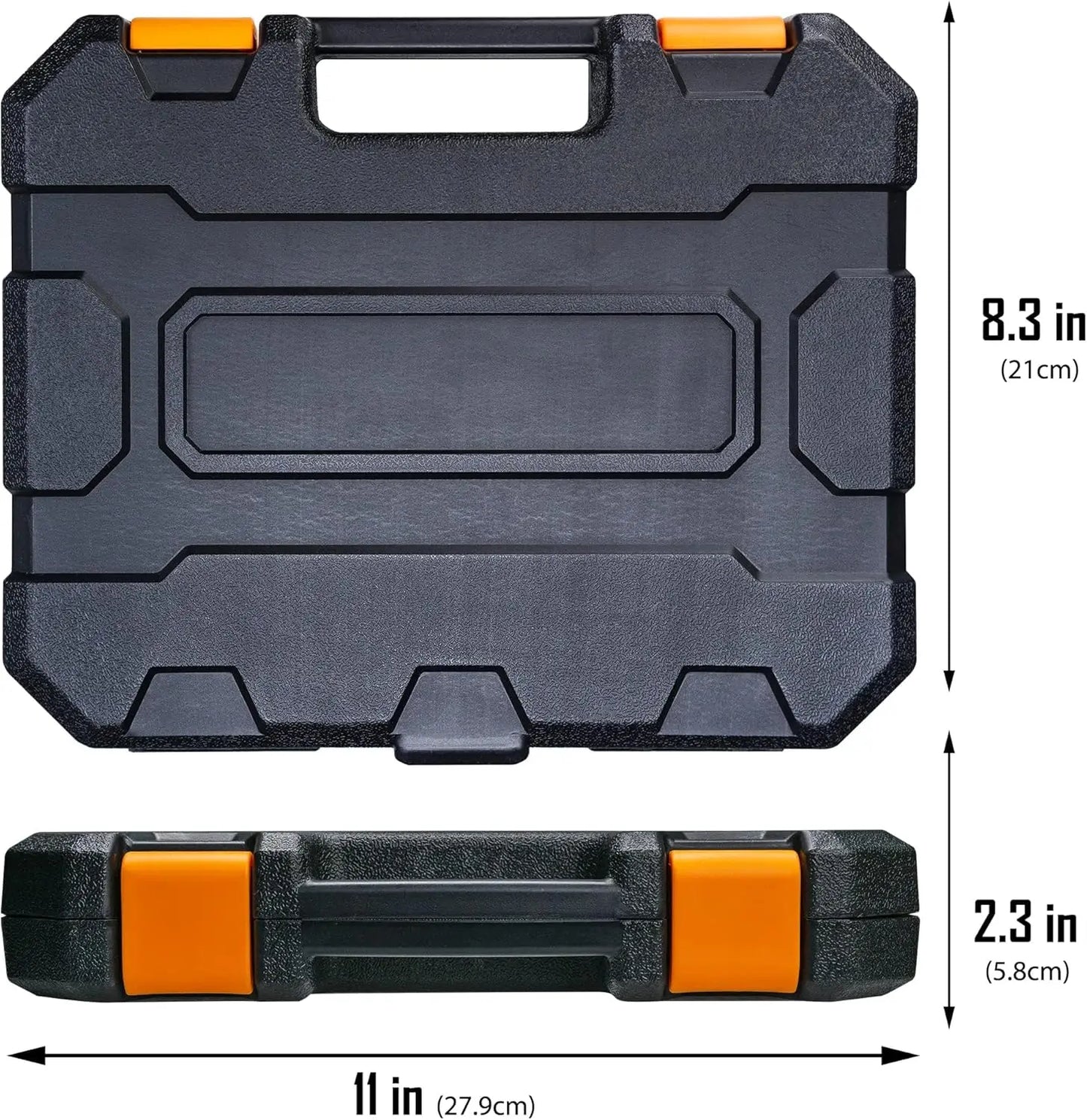 BOEN 3/8" Drive 16 Piece Metric Socket Set 7 to 22mm,6 Point Design, Cr-V Steel, Heavy Duty Storage Case