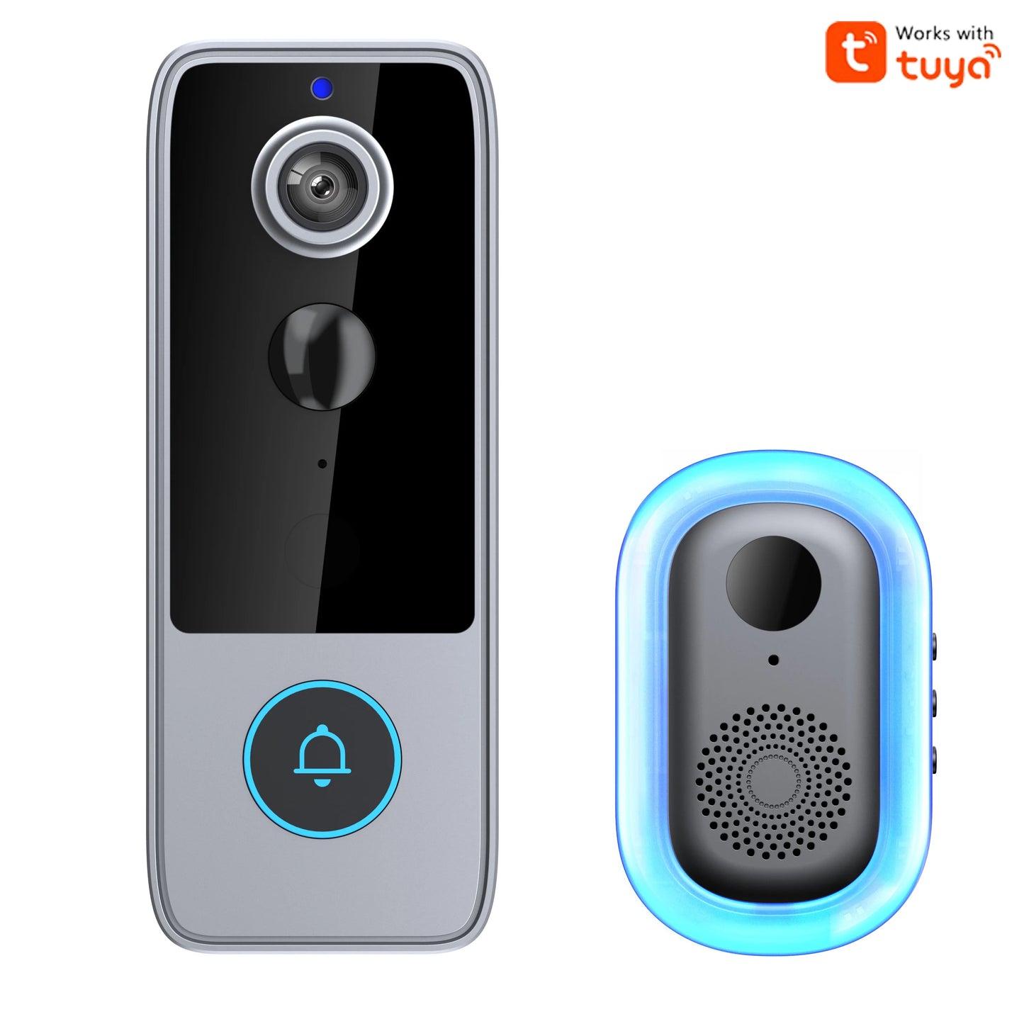 Wireless Smart Video Doorbell, 1080P Video Doorbell, 4000Mah Battery Power Supply, IP65, Intelligent Detection, Active Wake-Up, Night Vision, SD Card Video Storage, No Need to Purchase Cloud Storage, Home Indoor And Outdoor M