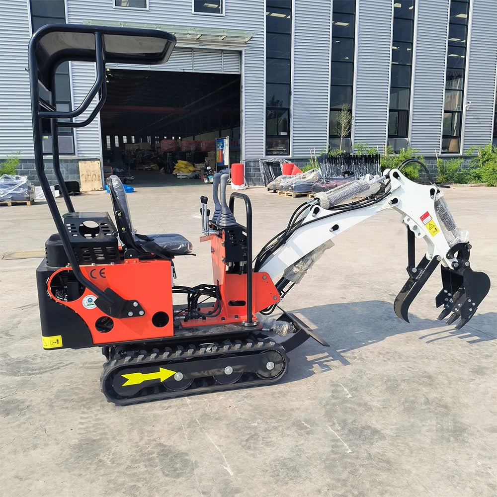 USA Stock Crawler Mini Excavator 0.8 Ton Digger EPA Engine small Excavator for Gardens Farms Door to Door Delivery