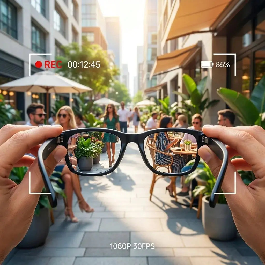 Consumer Electronics Smart Electronics Smart Glasses US Stock 2026 GS4 MAX Smart Glasses Dual Lenses 8MP 1080p Video with Camera Sunglasses AI Translation Smart Glasses Music Player