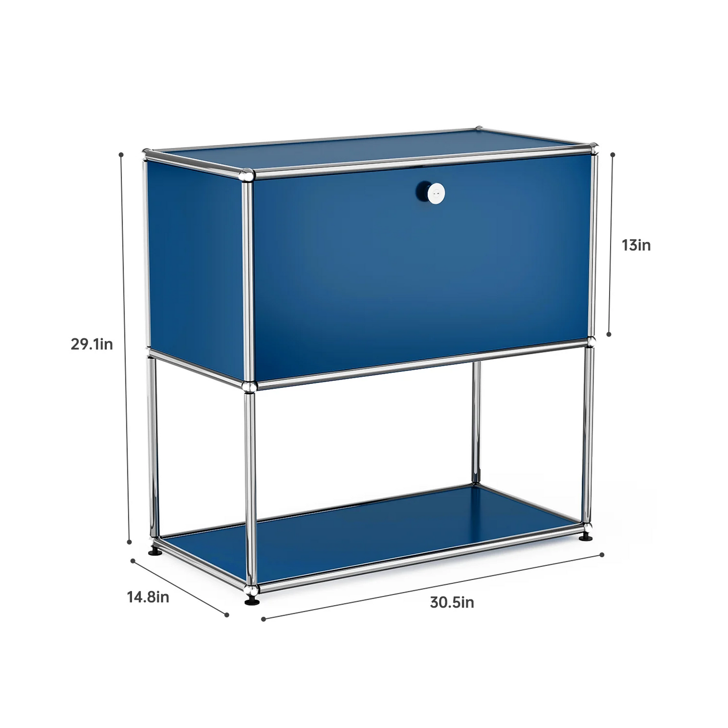 Modern Storage Cabinet Stainless Metal Organizer TV Stand Cabinet for Living Room and Home Office Furniture