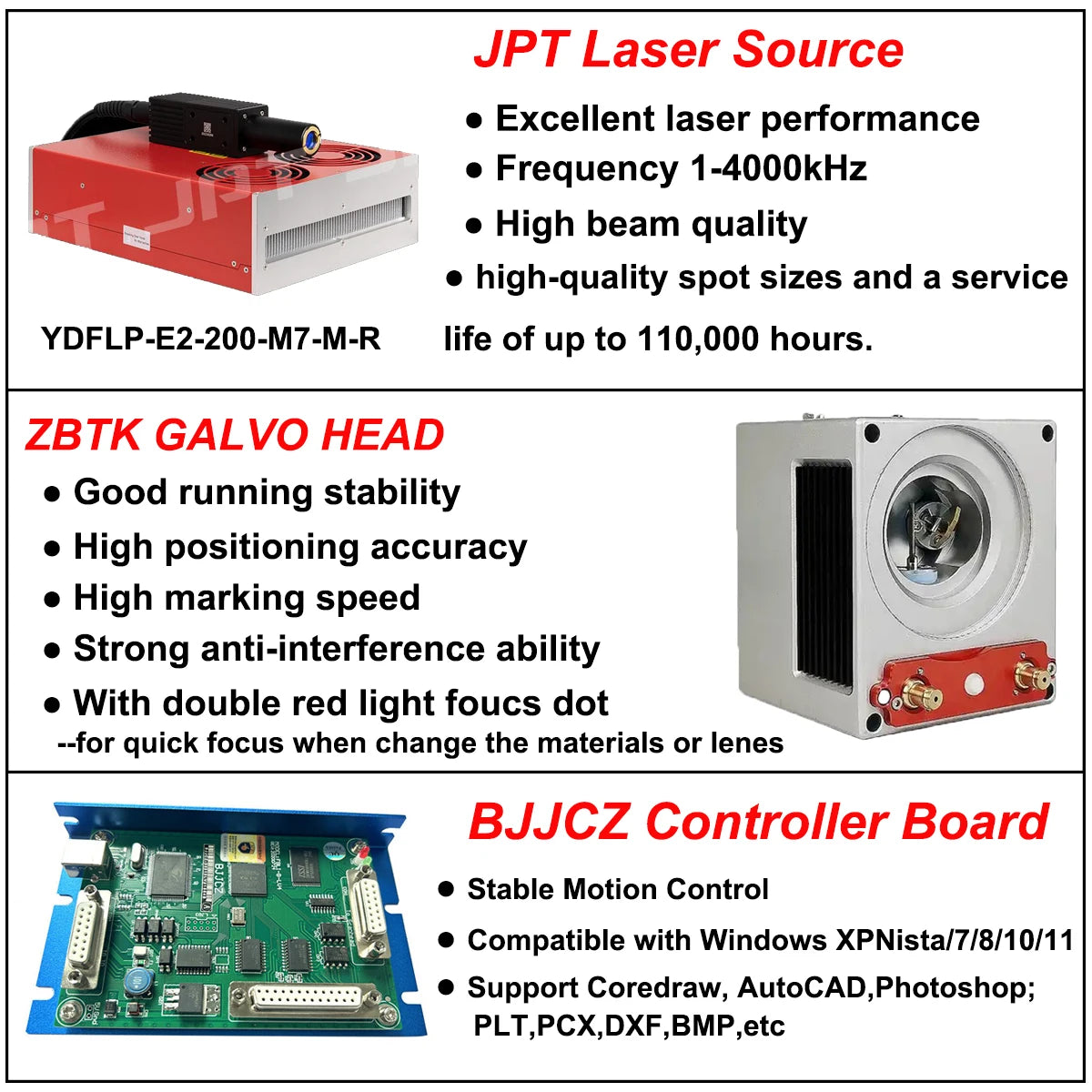 300W JPT Mopa Auto Focus Fiber Laser Marking Cutting Machine Fiber Laser Deep Engraver for All Metal Gold Silver Jewelry Ring