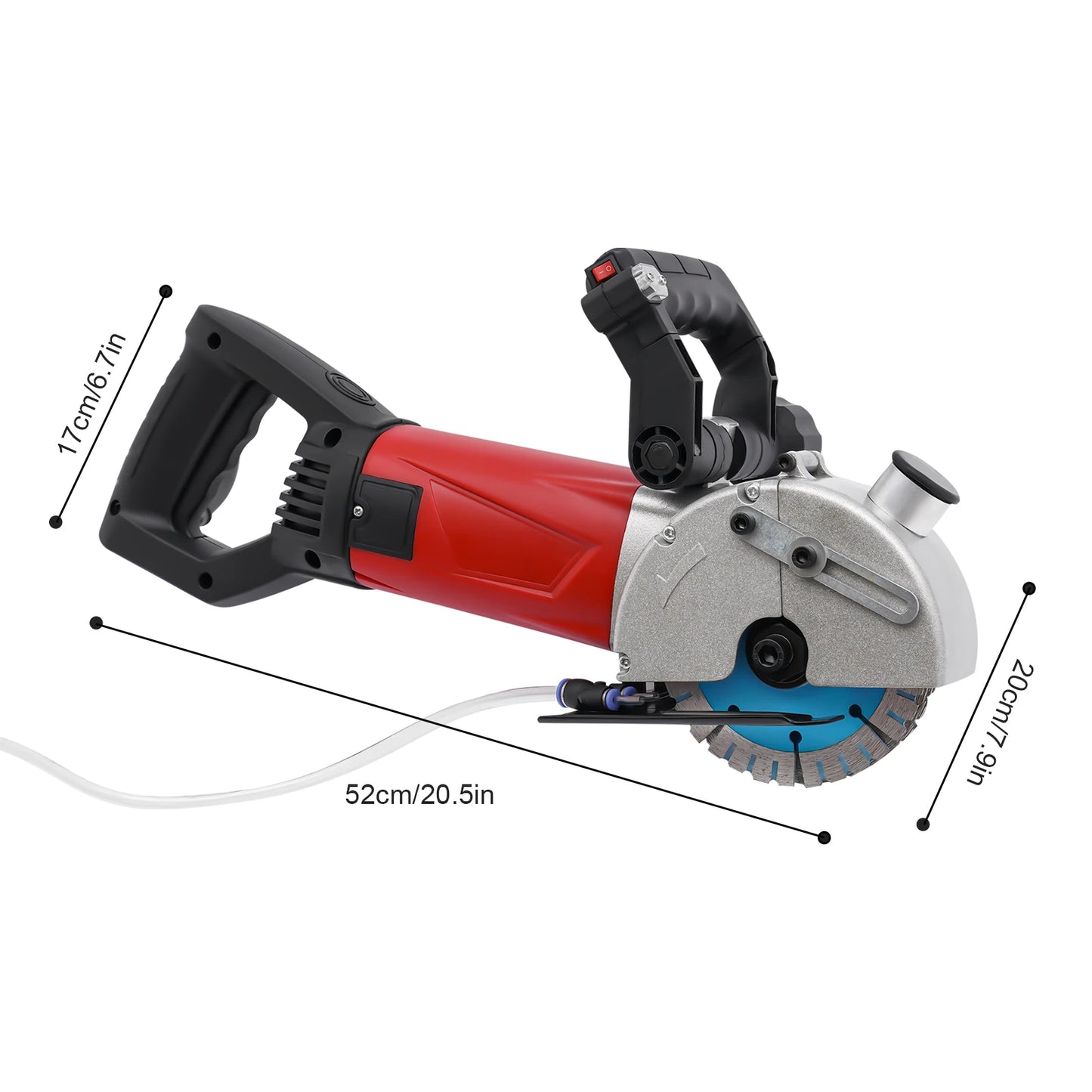2800W Slotted Wall Chaser Machine 125mm with Laser household industrial to cut concrete, poured wall stone, electrician plumber