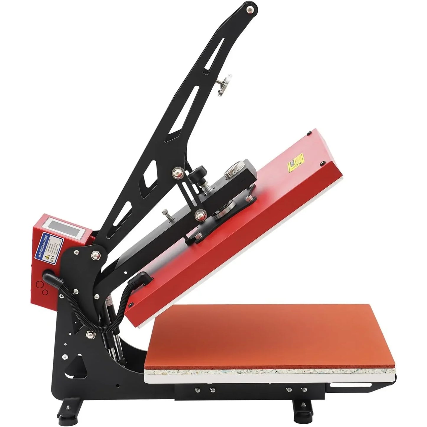 16"X20"1800WElectromagnetic Semi-Automatic Heat Press Machine-Clamshell Slide Out Base T-Shirt Press Heavy Duty Transfer Machine