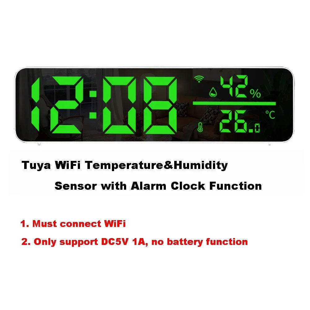 WiFi Temperature Humidity Sensor Home Connected Thermometer Compatible With Smart Life Alexa Google Assistant Minco heat mh