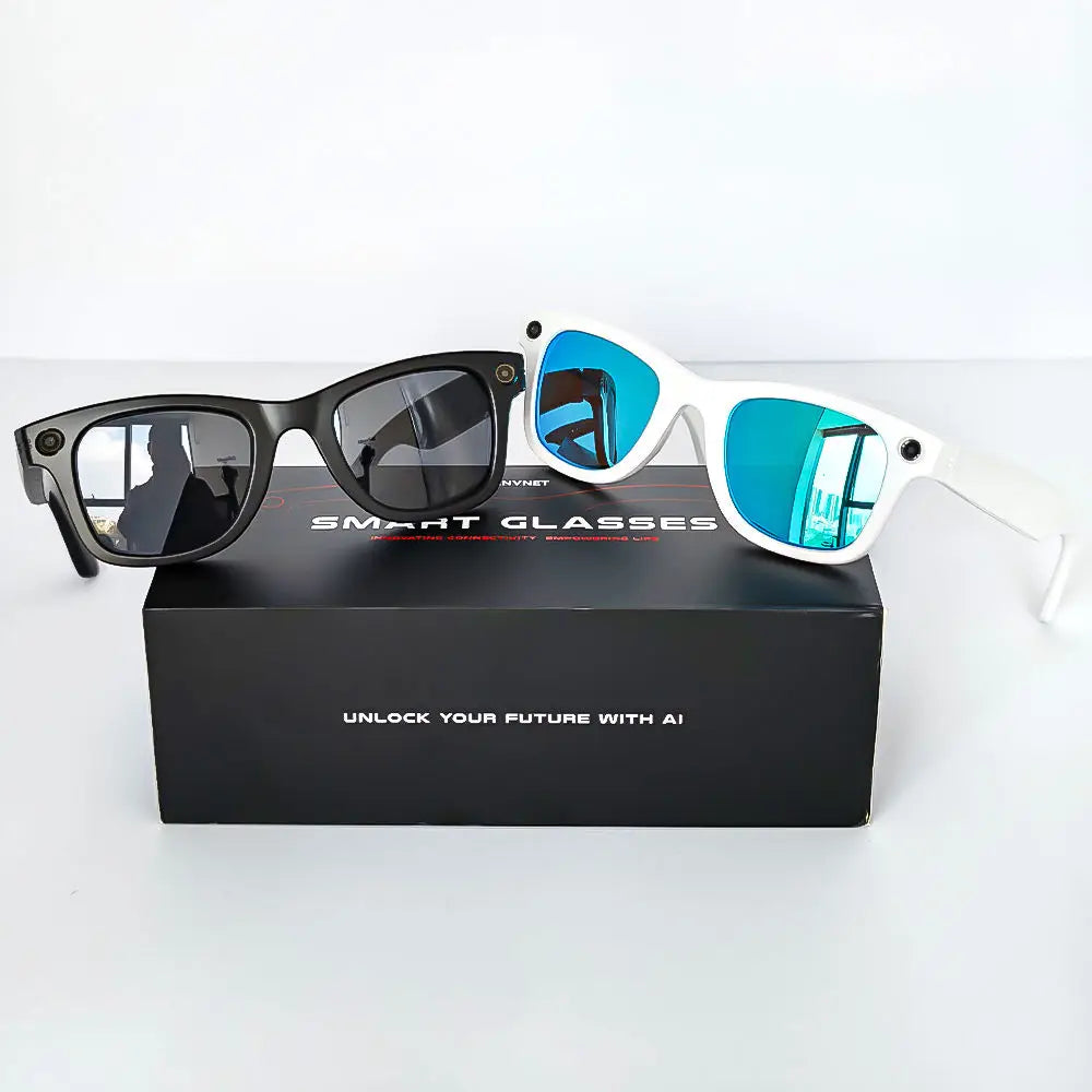 Consumer Electronics Smart Electronics Smart Glasses US Stock 2026 GS4 MAX Smart Glasses Dual Lenses 8MP 1080p Video with Camera Sunglasses AI Translation Smart Glasses Music Player